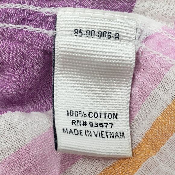 Stylus Striped Button Down Top - Women's Size Large - Picture 4 of 4